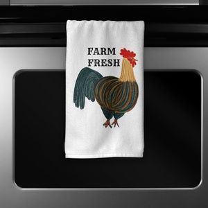 Farm Fresh Rooster Kitchen Towel
